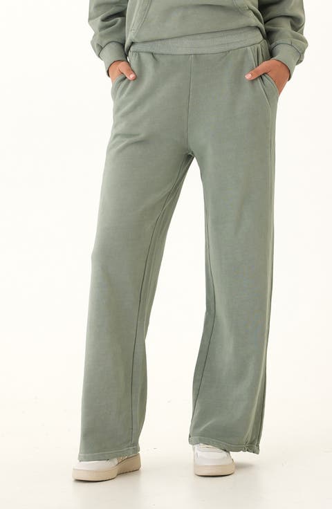 Esmeralda Mineral Wash Wide Leg Pants