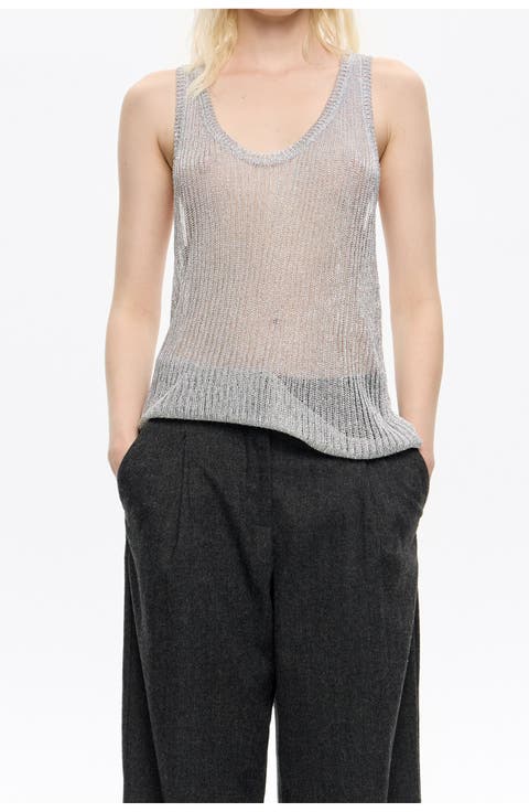 Lurex Knit Top
