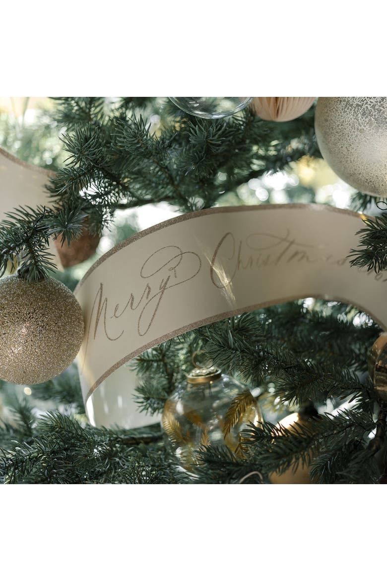 3' Paper Garland, Set of 6, Alternate, color, Crème
