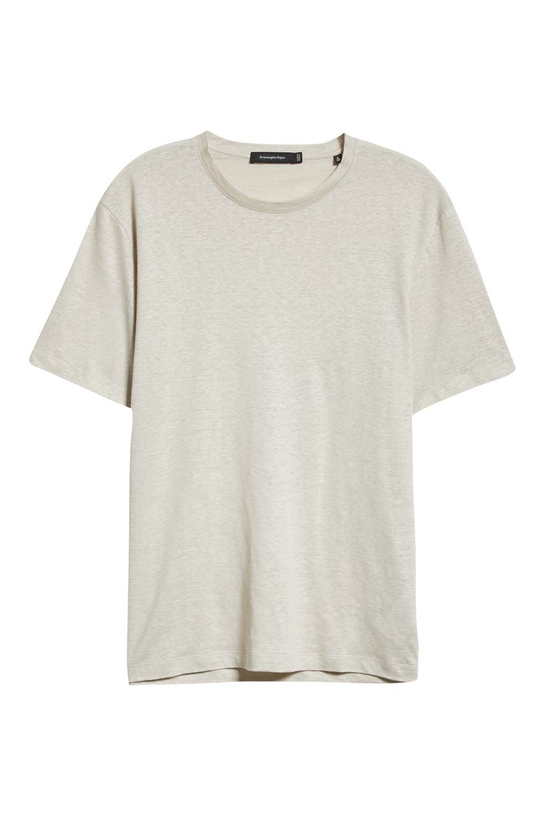 Linen T-Shirt, Alternate, color, LIGHT BEIGE
