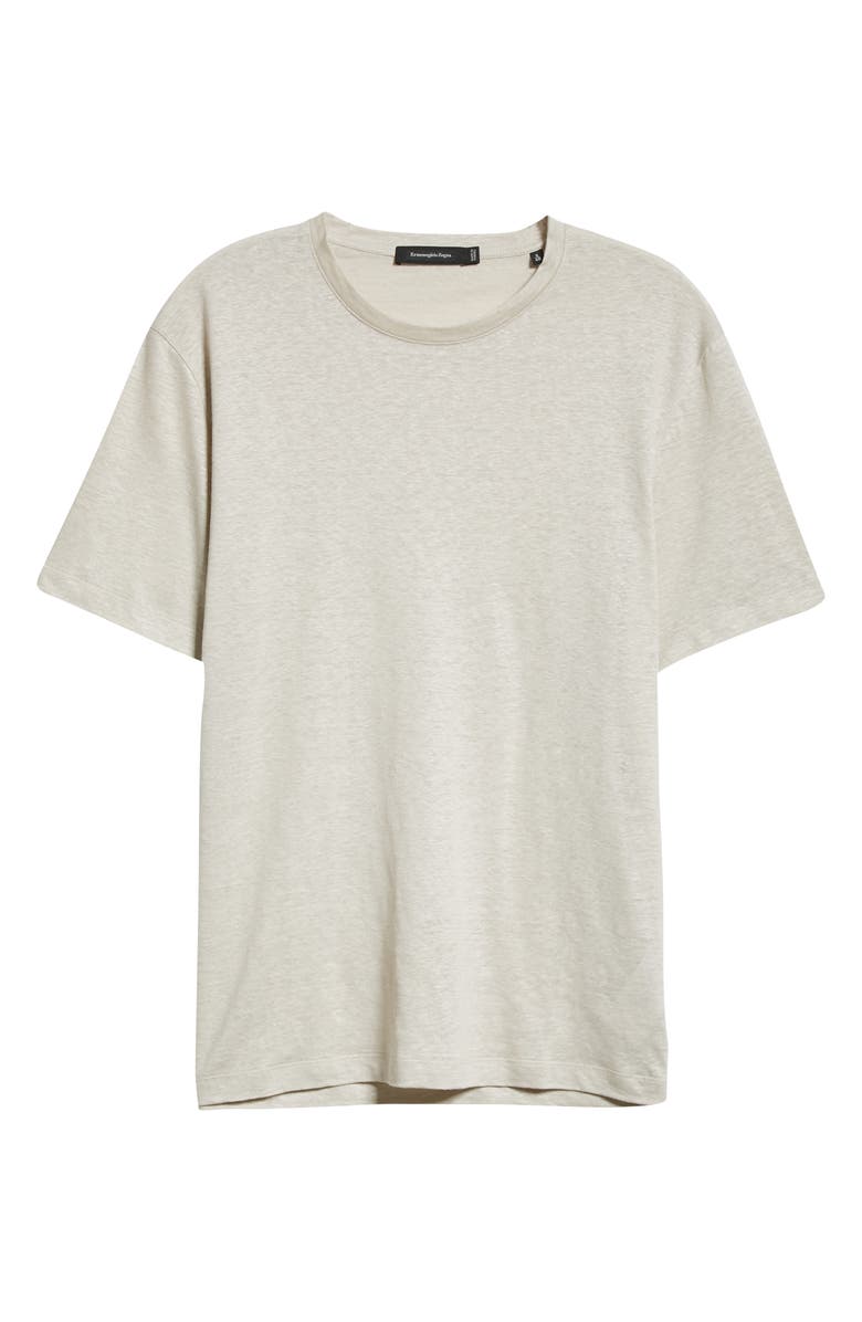 ZEGNA Linen T-Shirt, Alternate, color, 