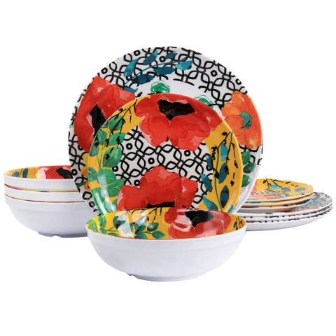 Grace 12 Piece Melamine Dinnerware Set