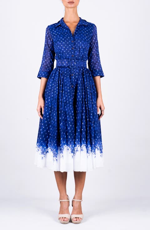 A Line Midi Aster Shirtdress
