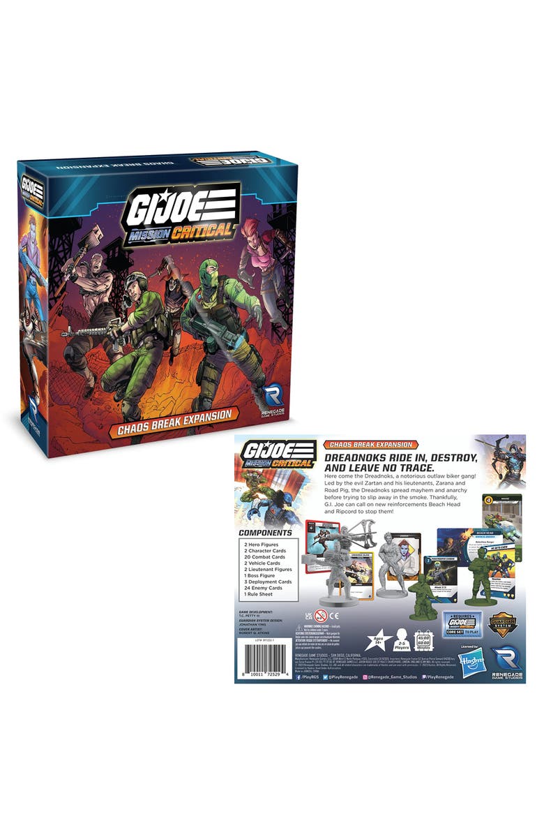 Renegade Game Studios G.I. Joe Mission Critical Chaos Break Expansion Rpg Game, Ages 14+, Alternate, color, Multicolored