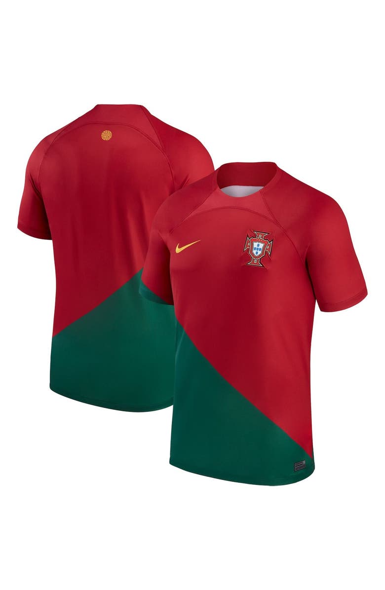 Nike Men's Nike Red Portugal National Team 2022/23 Home Breathe Stadium Replica Blank Jersey, Alternate, color, 