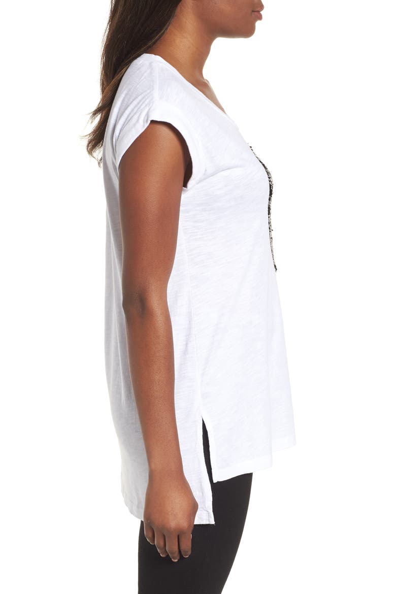 Sequin Heart Top, Alternate, color, WHITE