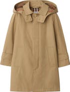 Burberry Cotton Hooded Car Coat