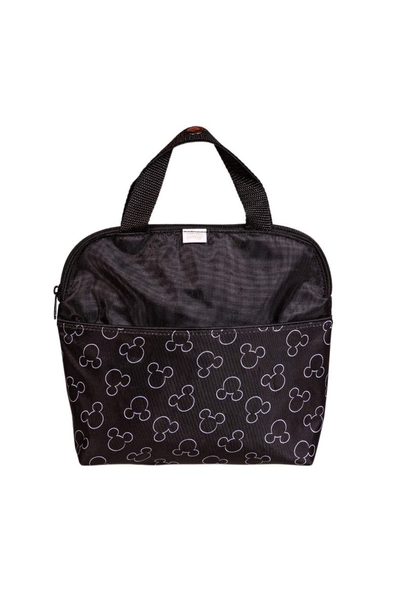 J.L. Childress MaxiCOOL 4 Bottle Breastmilk Insulated Leakproof Cooler, Main, color, Mickey Black