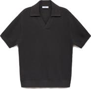 MANGO Cotton Blend Polo Sweater