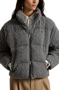 Polo Ralph Lauren Cable Wool & Cashmere Puffer Jacket