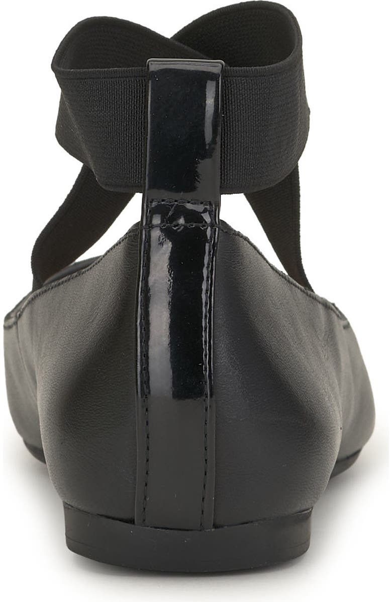 Jessica Simpson 'Mandalaye' Leather Flat, Alternate, color, Black/ Black