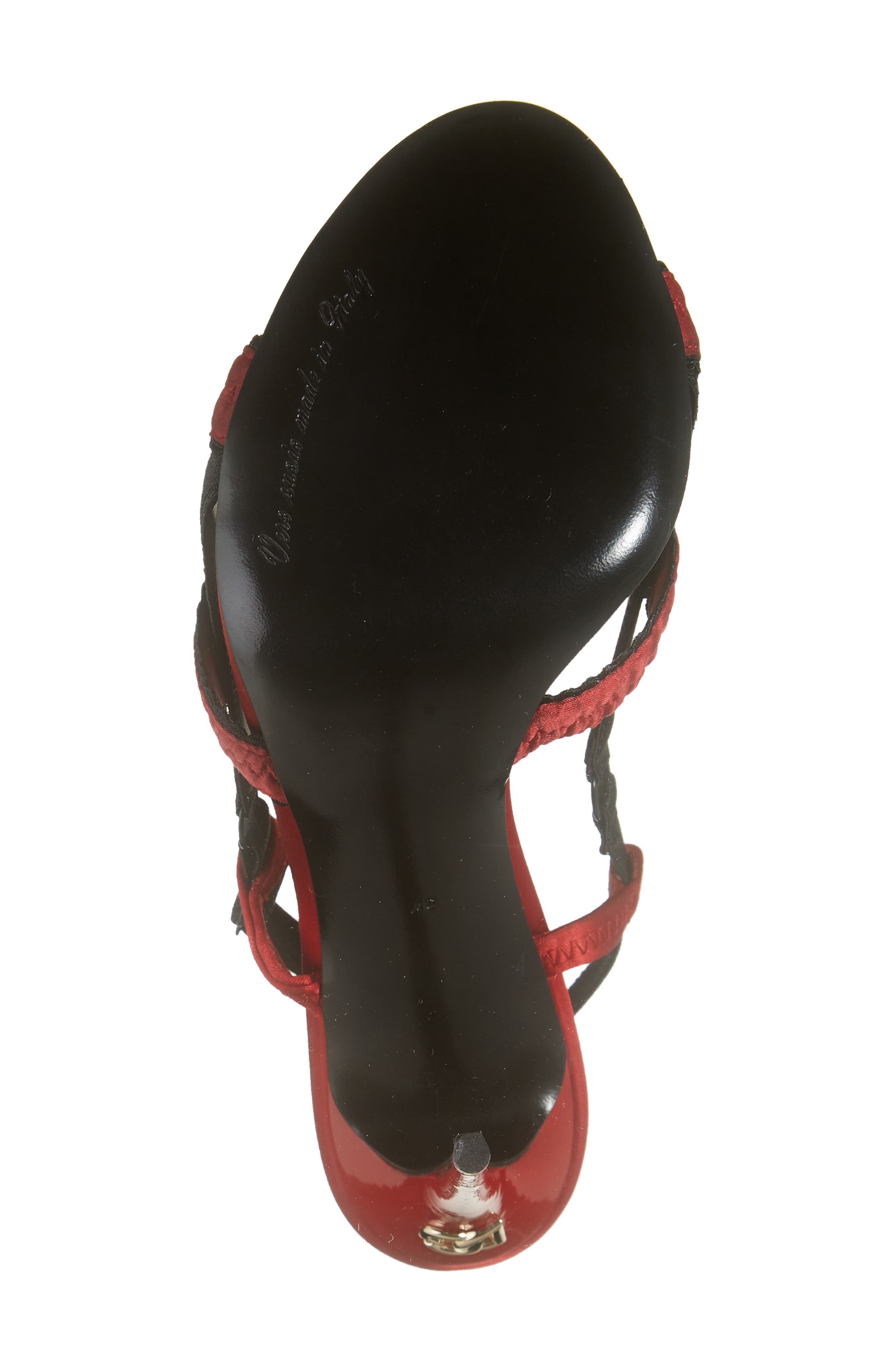 Dolce&Gabbana Satin Slingback Sandal, Alternate, color, 