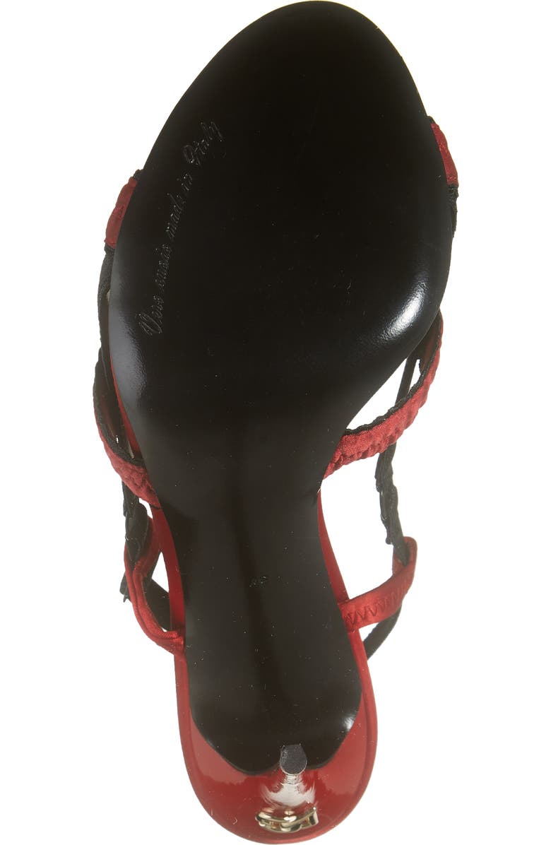 Dolce&Gabbana Satin Slingback Sandal, Alternate, color,