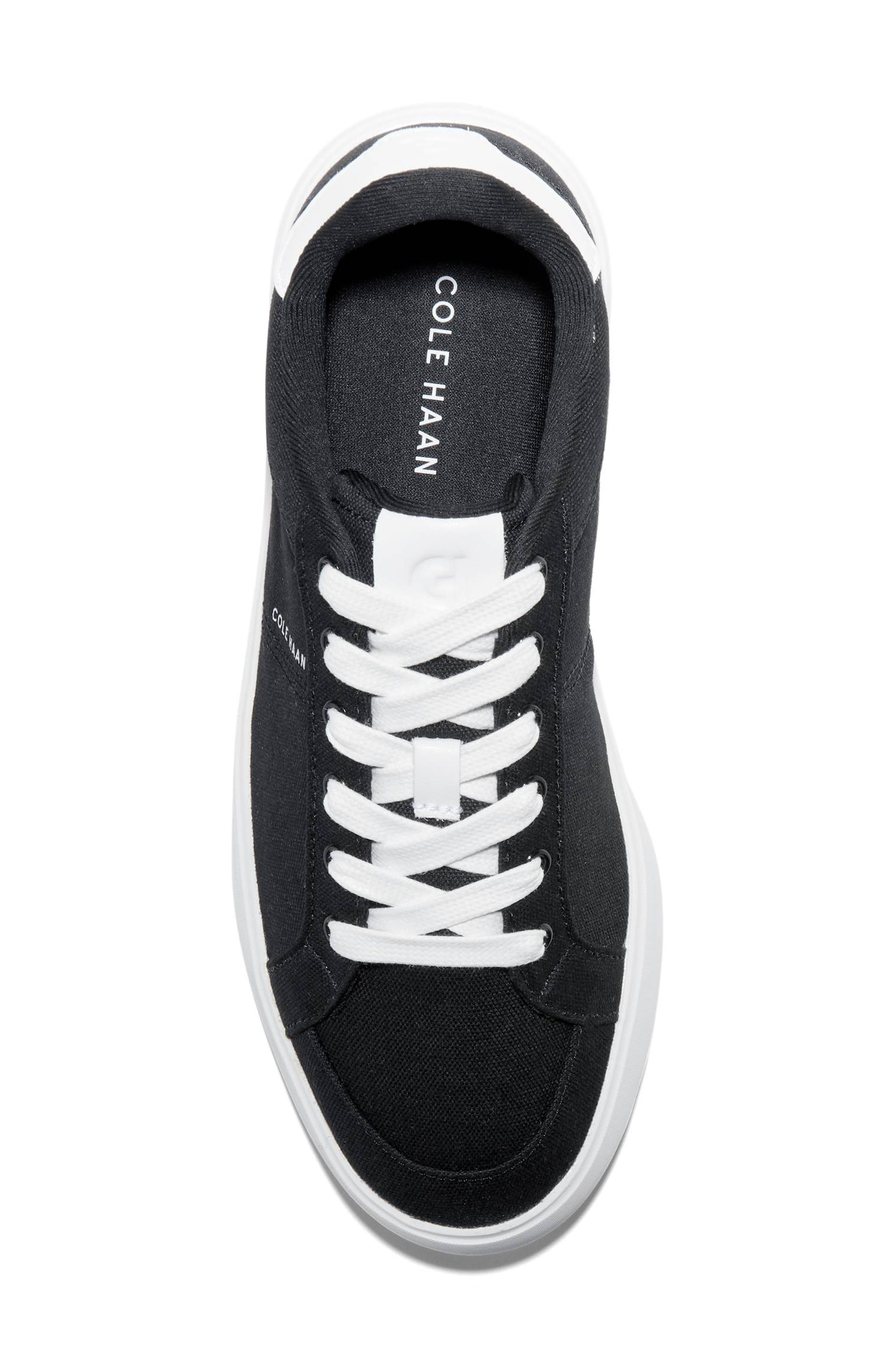 Cole Haan <p>Grand Crosscourt Drift Sneaker (Women)</p>, Alternate, color, Black Canvas/ White Leather