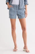 Democracy Stripe Denim Carpenter Shorts