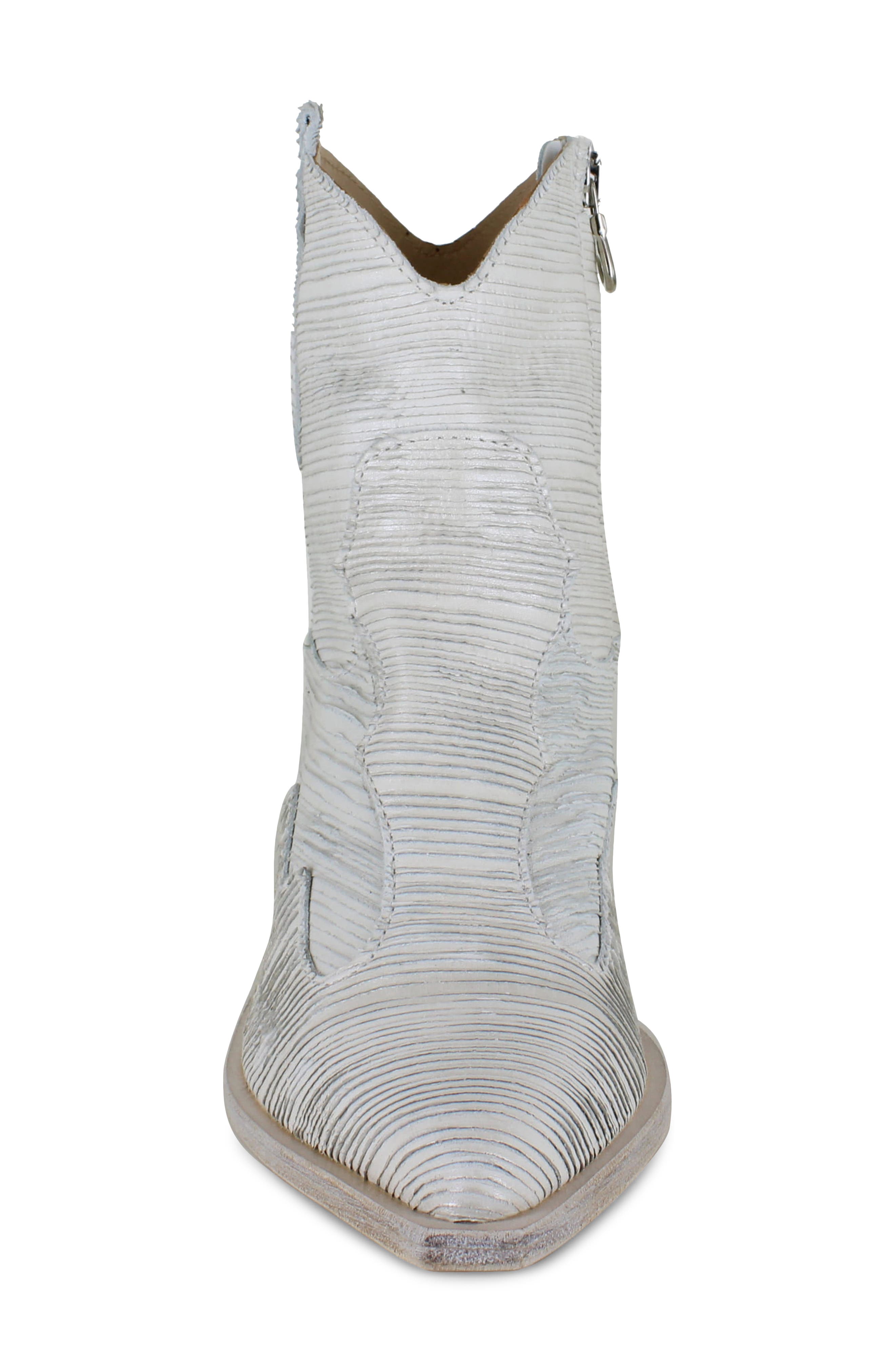 Yuliana Western Boot, Alternate, color, OFF WHITE LEATHER