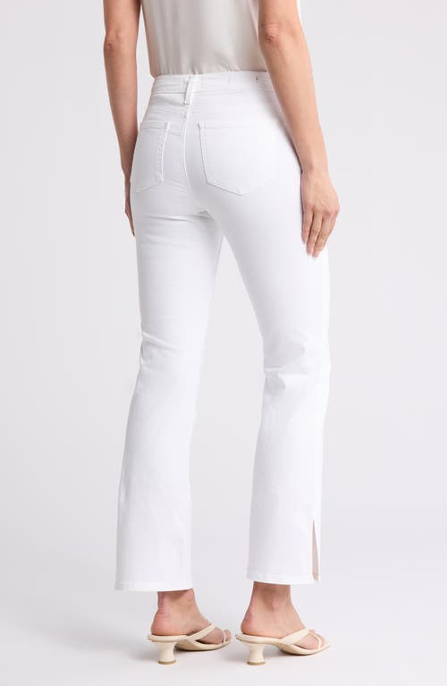 Nydj Barbara Split Hem Bootcut Jeans In Optic White