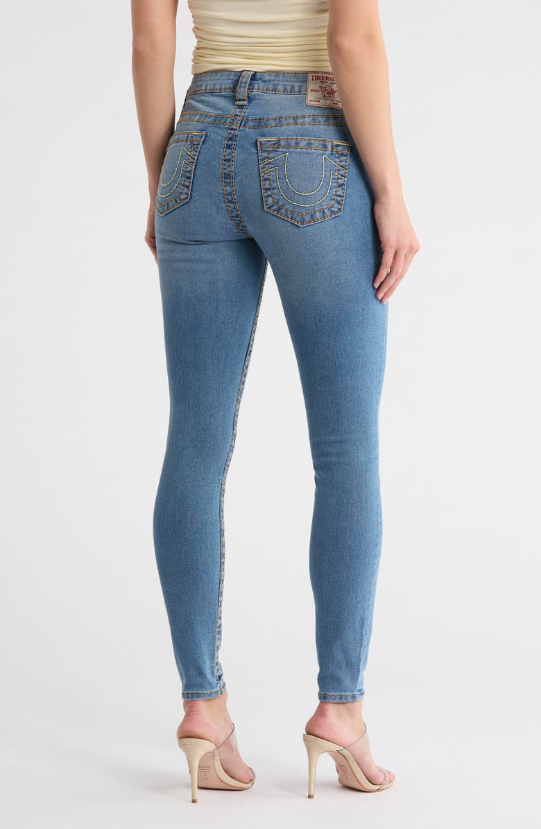 True Religion Jennie Curvy Mid Rise Skinny Jeans, Alternate, color, 