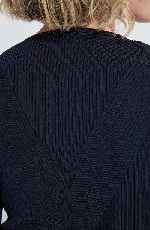 Lyssé Lysse Adette V-neck Rib Sweater In Blue
