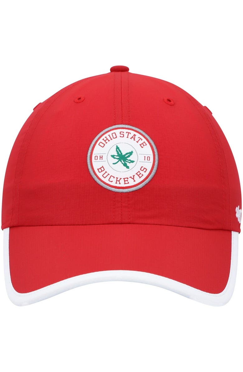 '47 Men's '47 Scarlet Ohio State Buckeyes Microburst Team Clean Up Adjustable Hat, Alternate, color, 