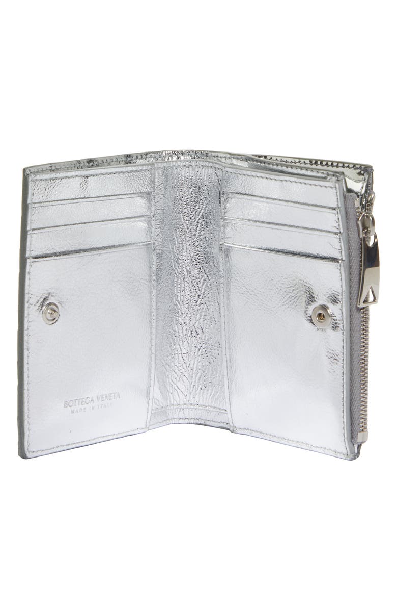 Bottega Veneta Small Intrecciato Bifold Zip Wallet, Alternate, color,