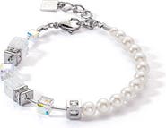 COEUR DE LION Geocube Precious Fusion Pearls Bracelet