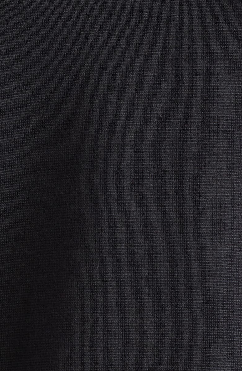 Moncler Maglia Mixed Media Cardigan, Alternate, color, Black