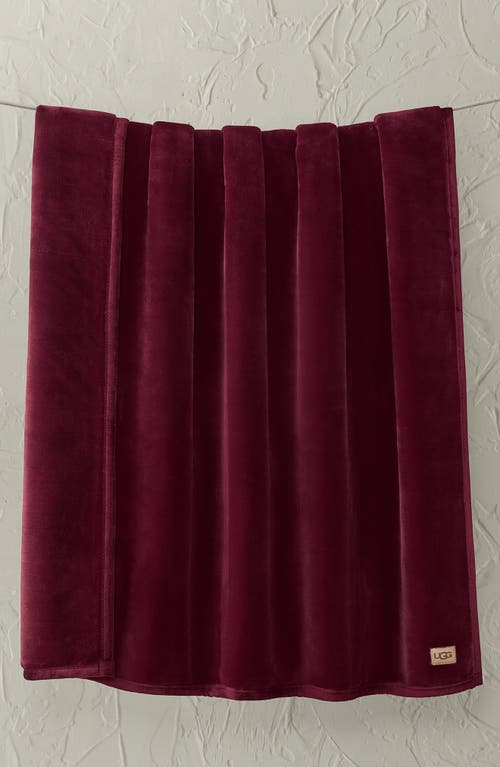 Ugg(r) Coco Throw Blanket In Burgundy