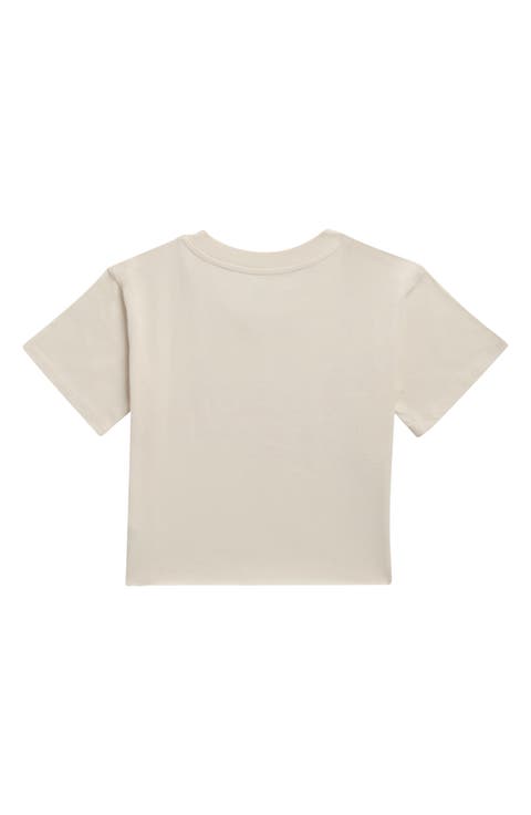 Kids' Crop Cotton Graphic T-Shirt