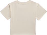 Brass Plum Kids' Crop Cotton Graphic T-Shirt