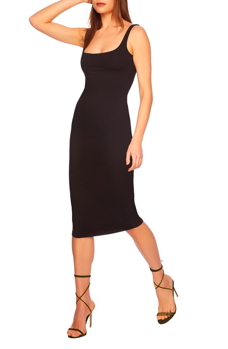 Susana Monaco Scoop Neck Sleeveless Midi Dress, Alternate, color, 
