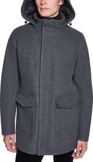 KARL LAGERFELD PARIS Stadium Coat with Patch Pockets