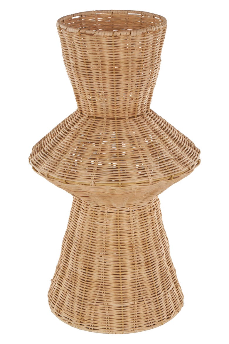 Rattan Vase, Main, color, BROWN