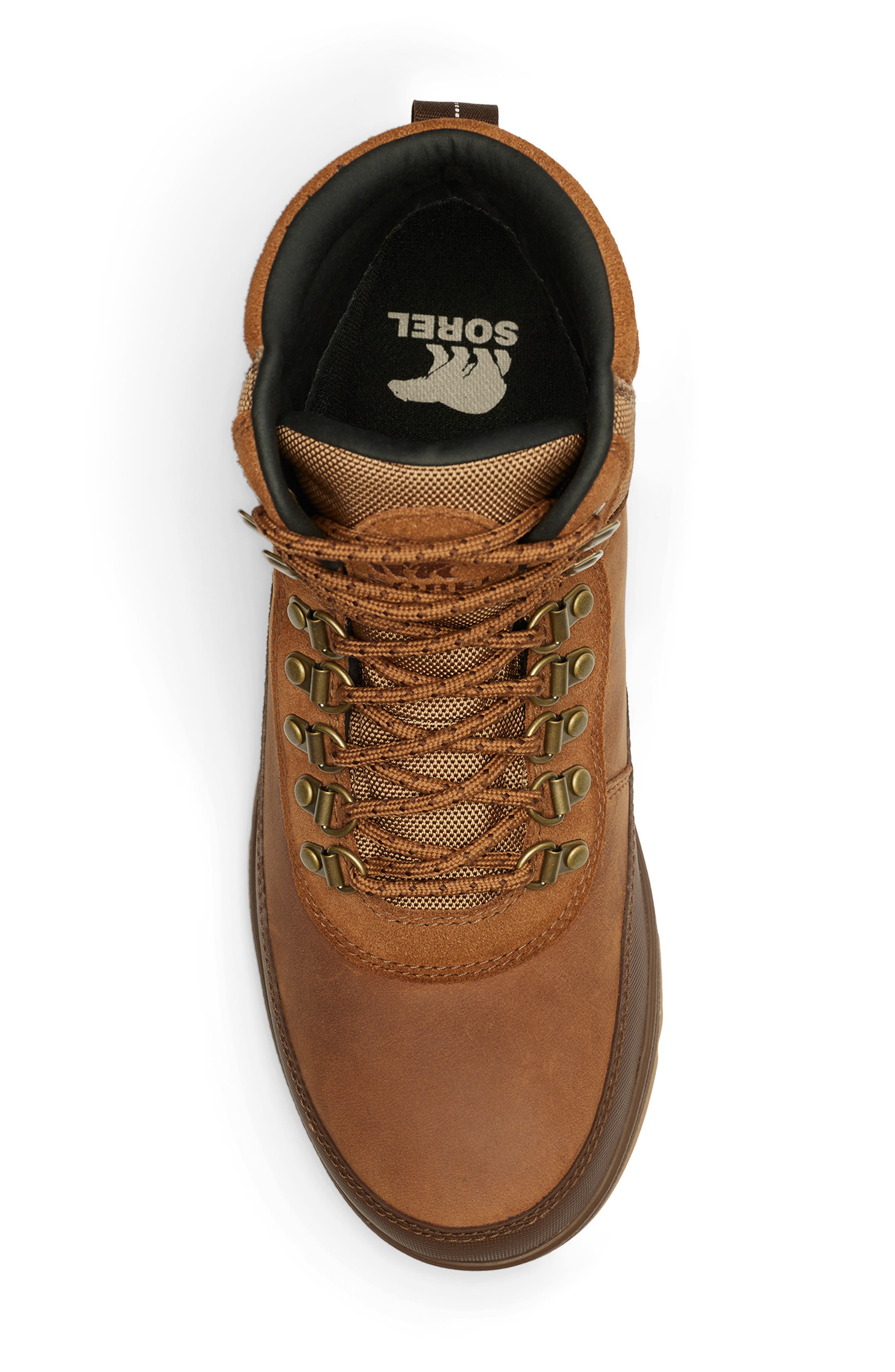 SOREL Ankeny II Waterproof Hiking Boot, Alternate, color, Velvet Tan/ Tobacco