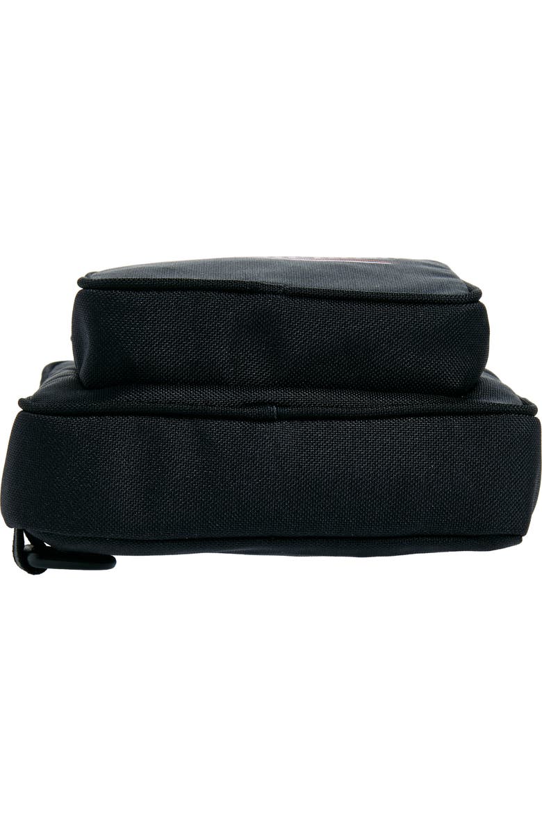 Balenciaga Explorer Political Stencil Logo Crossbody Messenger Bag, Alternate, color, Black