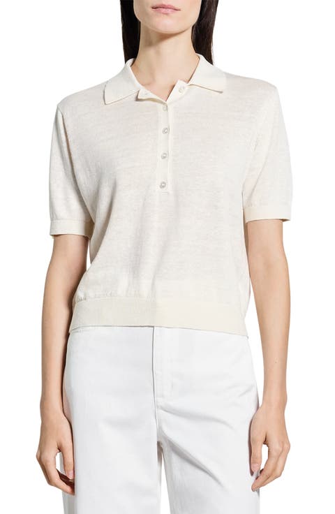 Semisheer Linen Blend Polo