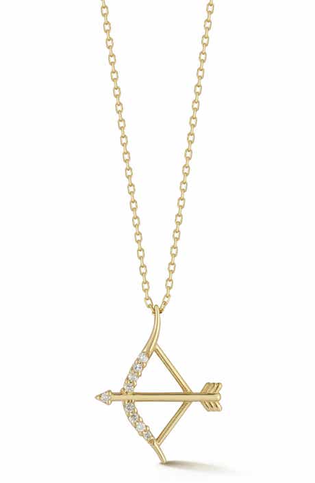 Ember Fine Jewelry 14K Gold Diamond Arrow Pendant Necklace