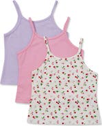 Lands' End Girls Cami Tops 3 Pack