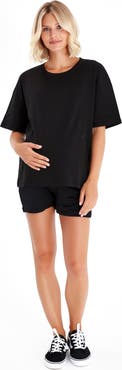 Accouchée Anytime Anywhere Side Zip Maternity/Nursing T-Shirt