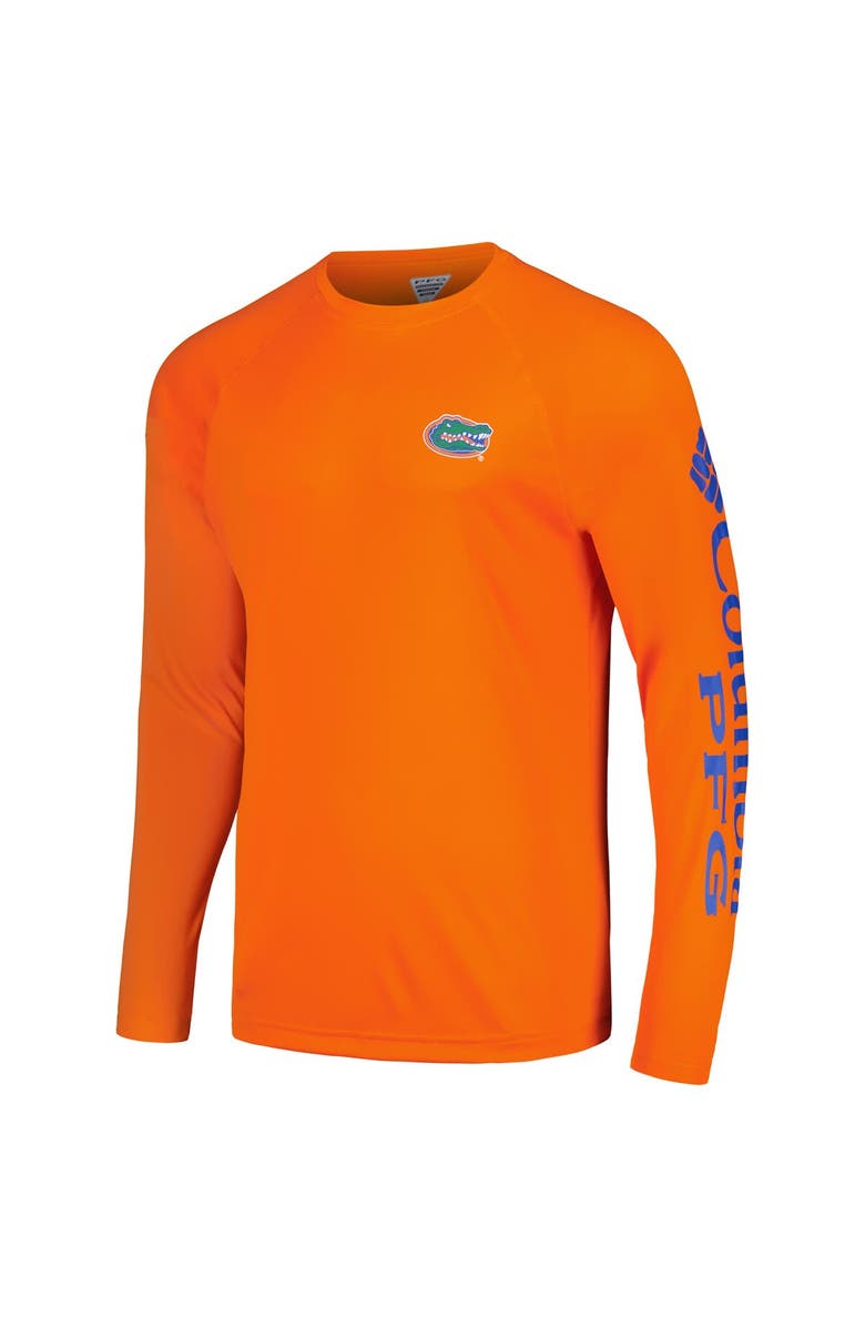 Columbia Men's Columbia Orange Florida Gators Terminal Tackle Omni-Shade Raglan Long Sleeve T-Shirt, Alternate, color, Orange