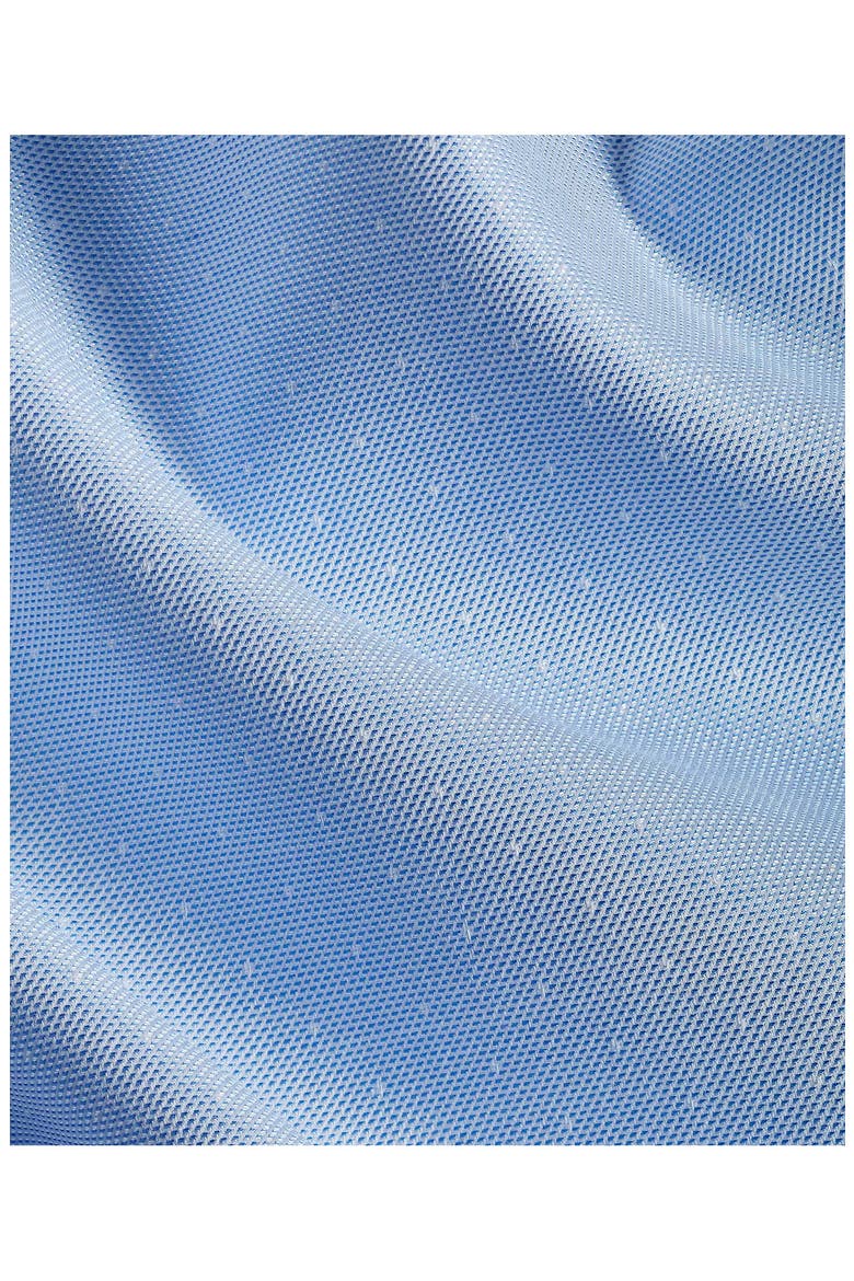 Trim Fit Pin Dot Cotton & Silk Dress Shirt, Alternate, color, SKY
