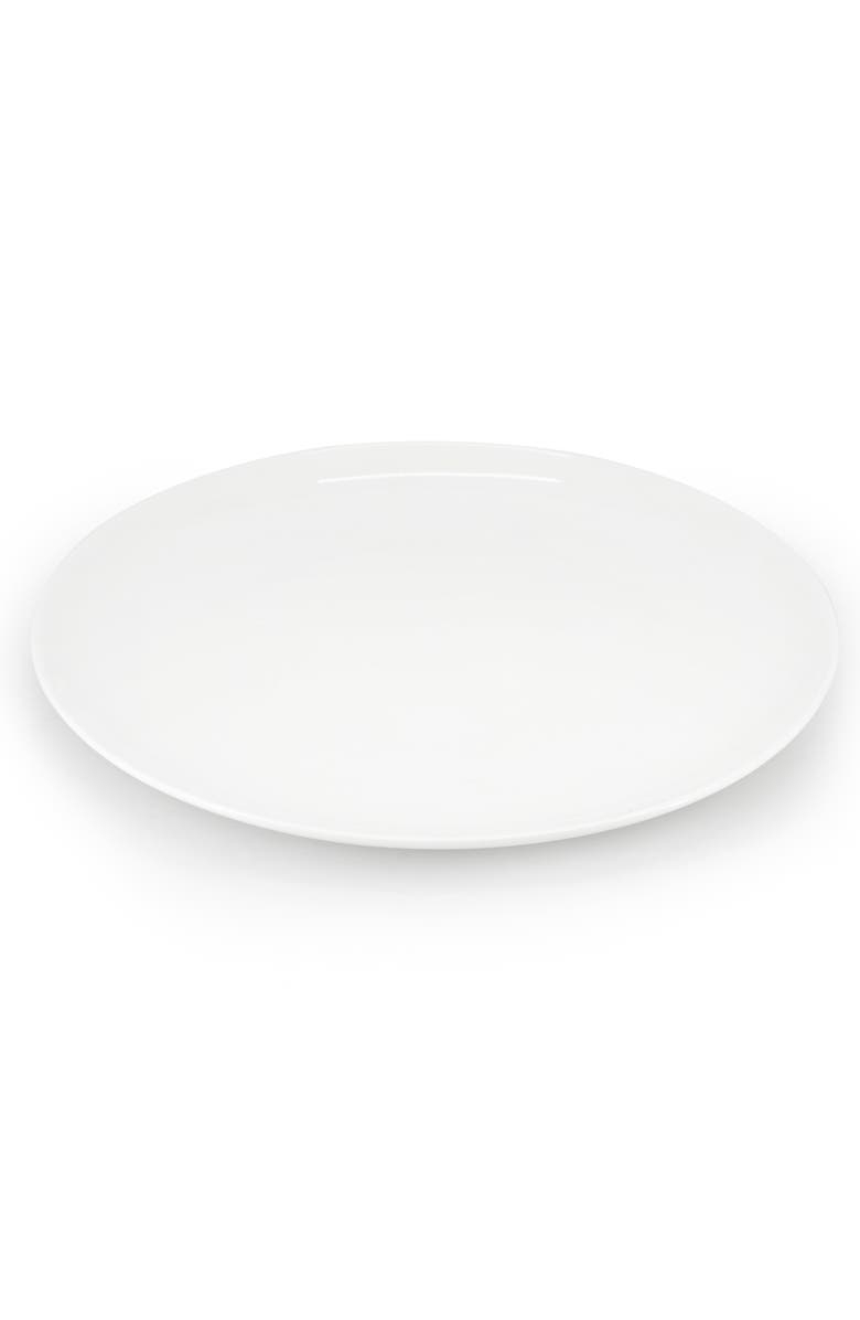 Gibson Elite White Peninsula 8 Piece 10.75 Inch Bone China Dinner Plate Set, Alternate, color, White