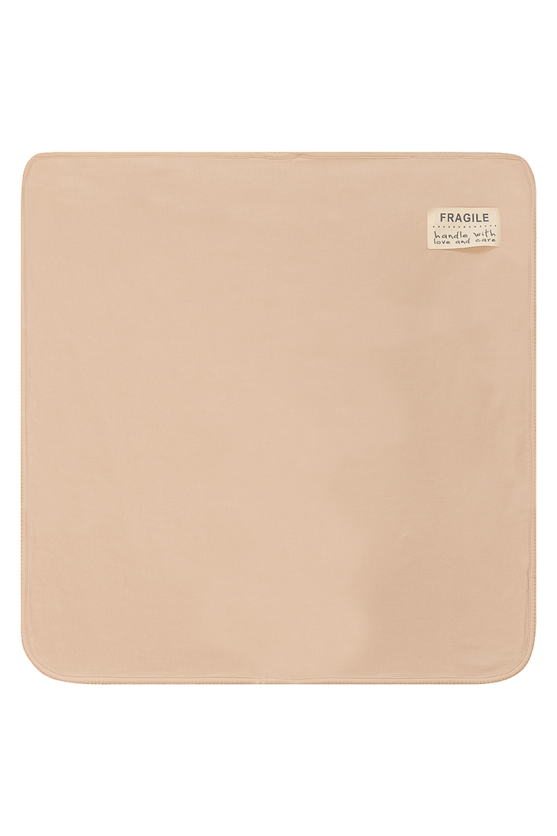 Scallop Stitch Cotton Blanket, Main, color, Linen