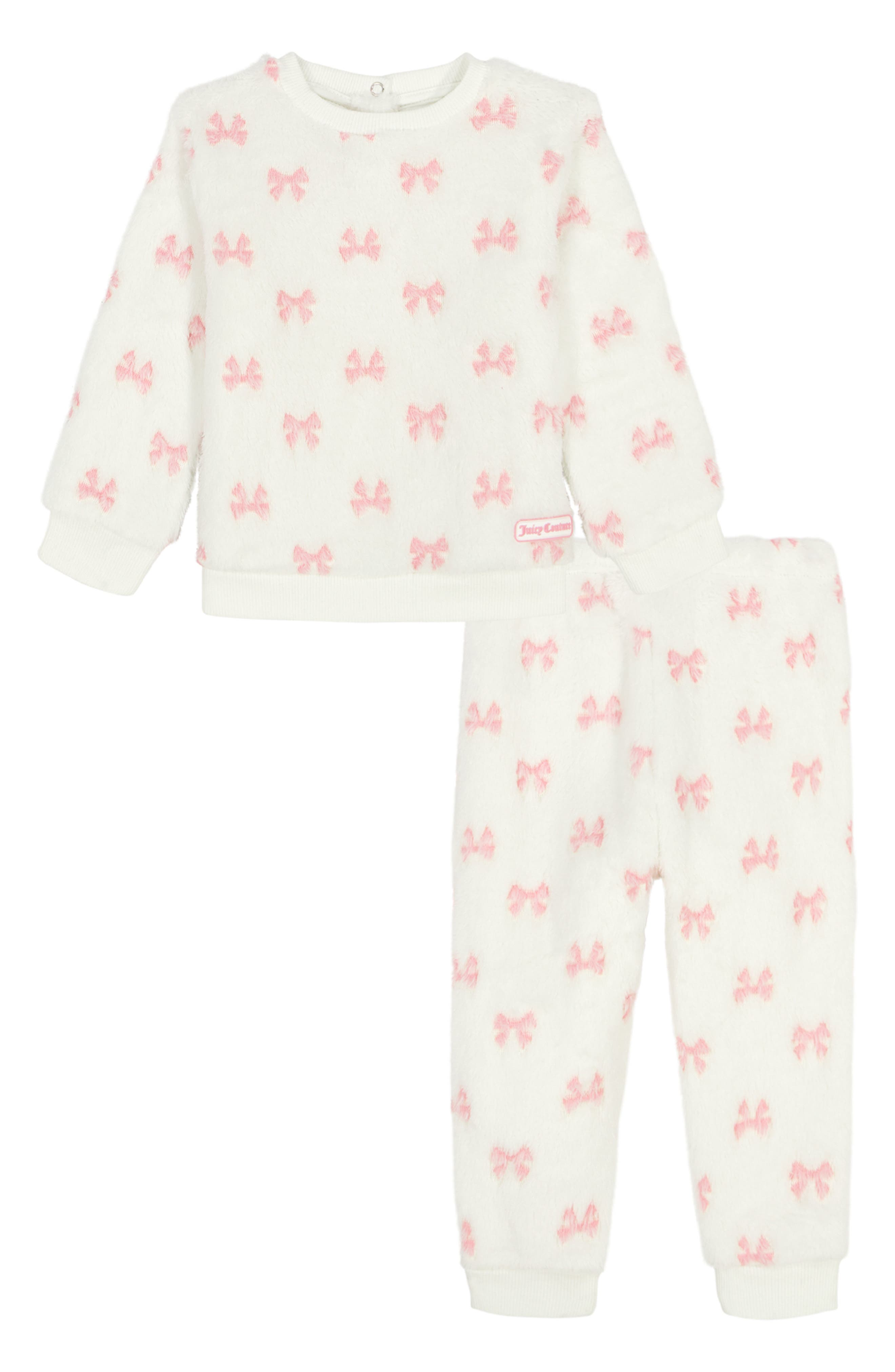 Juicy Couture Faux Shearling Pullover & Joggers Set