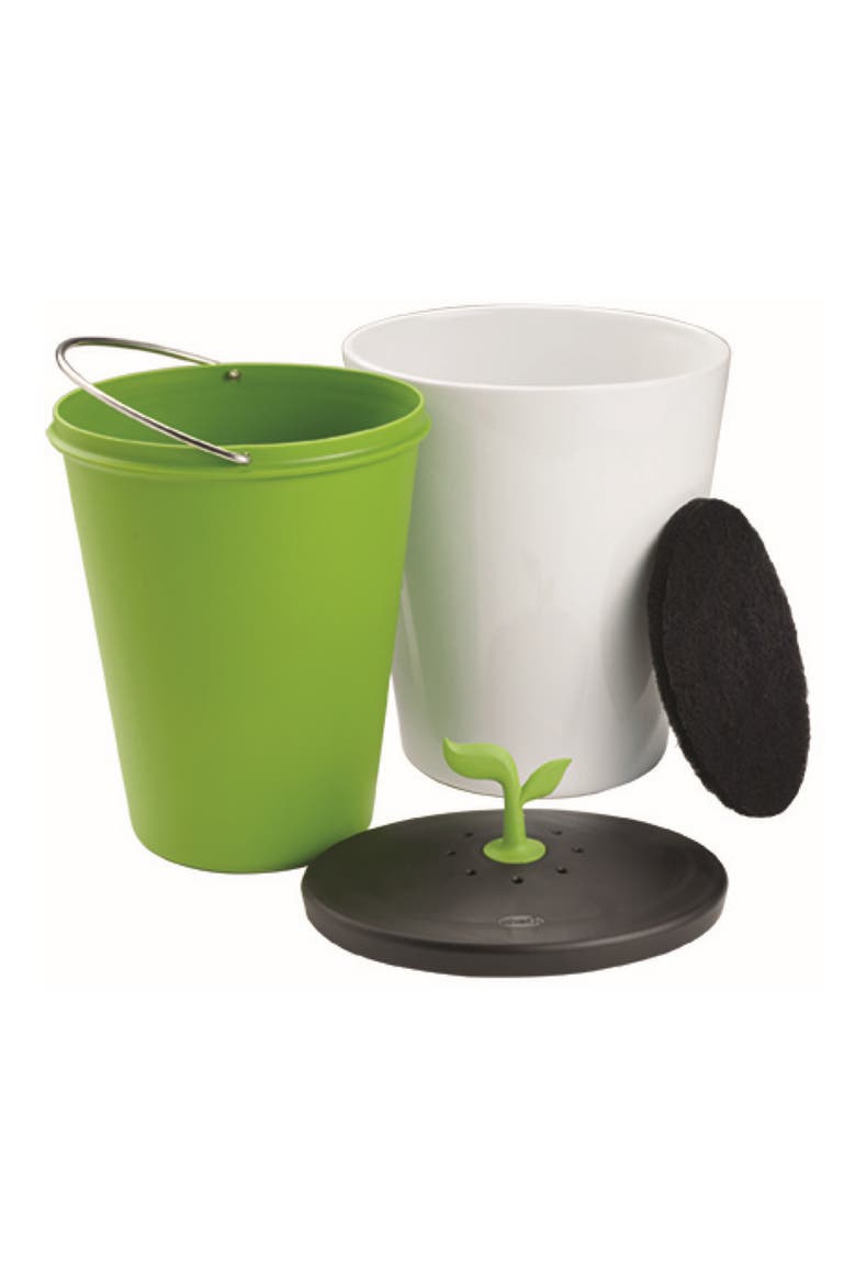 Ceramic Countertop Compost EcoCrock, Alternate, color, WHITE