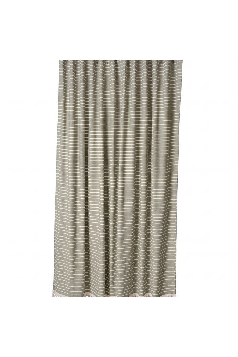 Cloud Soft Turkish Cotton Shower Curtain, Main, color, Sage Green