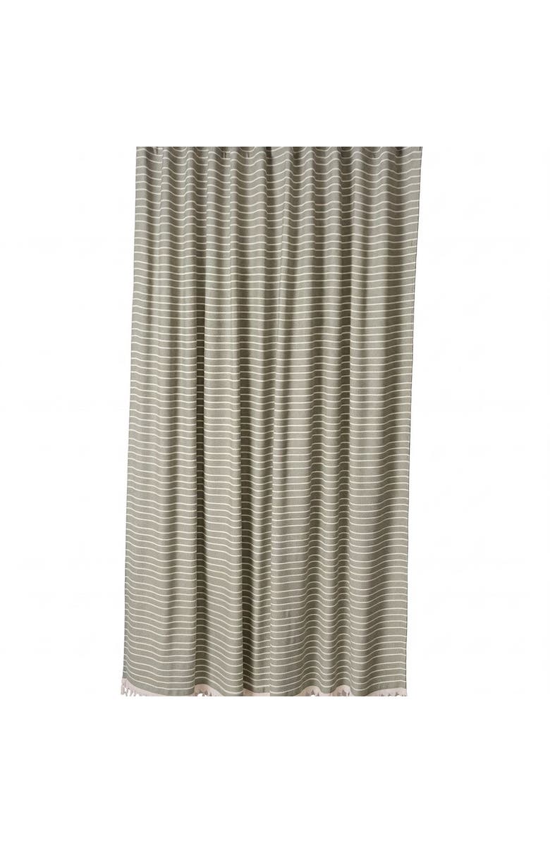 Oliviera Home Cloud Soft Turkish Cotton Shower Curtain, Main, color, Sage Green