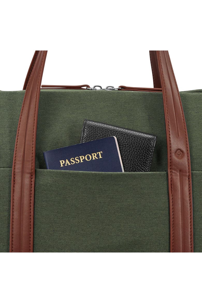 Virtuosa 2 Piece Set Weekender & 21" Carry On Luggage, Alternate, color, Pine Green