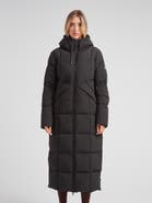 JACK1T Black Star Extra Long Down Coat