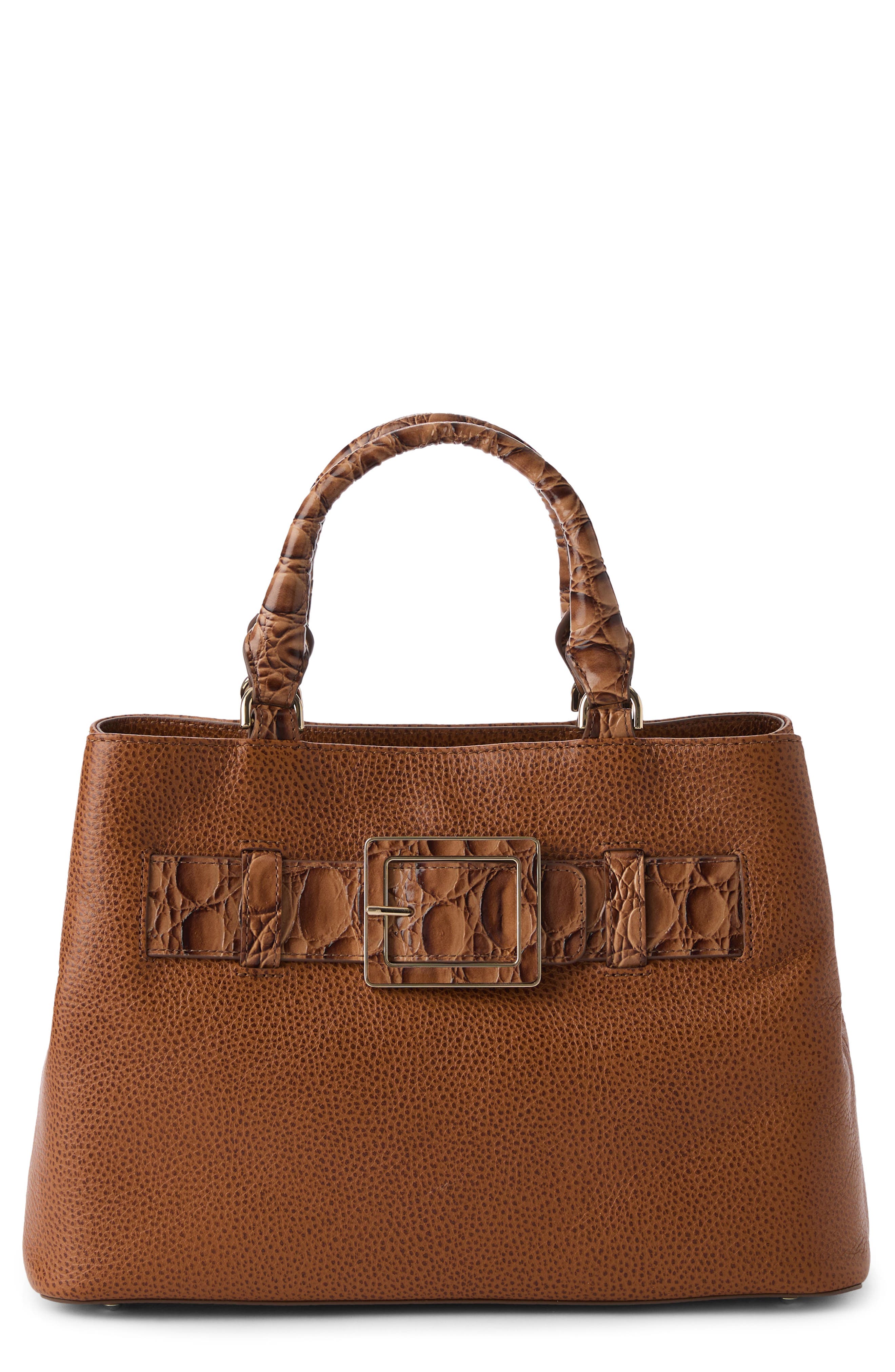 Brahmin Small Denise Leather Satchel, Main, color, 